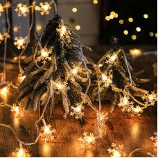 Christmas Snowflake Light - Warm Color Christmas Light LED String