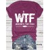 Fishing pattern printed round neck short sleeved shirt