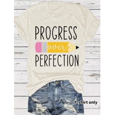 T-shirt short sleeved girl returns to school