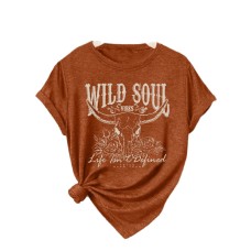 Short sleeved bull head belief pattern