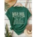 Short sleeved bull head belief pattern