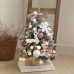 Santa Deer Christmas Tree Set for Desk, Mini Christmas Tree Decoration for Holiday Scene Arrangement