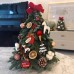 Santa Yuan Red and White Ball Christmas Tree Set, Christmas Atmosphere Decoration, Desktop Noble Fir Christmas Tree
