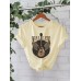 Guitar Disc Printed Short Sleeve