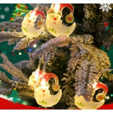 Colorful Christmas Hat Moon - Christmas Light LED String