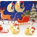 Colorful Christmas Hat Moon - Christmas Light LED String