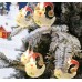 Colorful Christmas Hat Moon - Christmas Light LED String