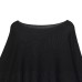 Long sleeved solid color versatile knitted sweater for women