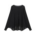 Long sleeved solid color versatile knitted sweater for women