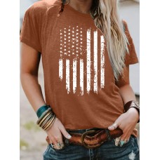T-shirt flag print