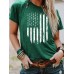 T-shirt flag print