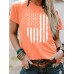 T-shirt flag print