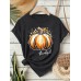 T-shirt short sleeved female pumpkin