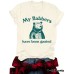 Short sleeved women's t-shirt raccoon