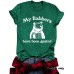 Short sleeved women's t-shirt raccoon