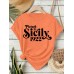 Printed short sleeved Sicilian printed round neck