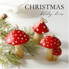 Christmas Decoration Mushroom Mini Ornament Creative Christmas Gift Box Gift Craft Decorative Item