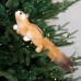 Christmas Decorative Artificial Squirrel Creative Plush Toy Figurine Decoration