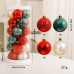Christmas Decorations Red White Green Polka Dot Christmas Balls Hand Painted Plastic Christmas Tree Ornaments