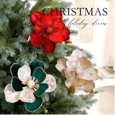 Christmas Flower Artificial Flower Dried Flower Festival Decoration European Style Preserved Flower Ornament Christmas Tree Decoration