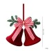 Christmas Bell Plush Ornament Nordic Style Hanging Decoration for Window and Holiday Decor