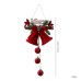 Christmas Bell Plush Ornament Nordic Style Hanging Decoration for Window and Holiday Decor