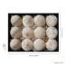 Santa Yuan New Velvet Beaded Christmas Ball Ornaments 8CM/12PCS Christmas Decorations Window Hanging Decor