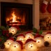 Non woven Santa Claus Head Christmas Light LED String