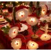 Non woven Santa Claus Head Christmas Light LED String