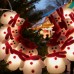 Non woven snowman Christmas light LED string