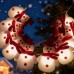 Non woven snowman Christmas light LED string
