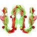 Lace Vine 274CM Gold Red Green Ribbon Bead Christmas Decoration Christmas Vine