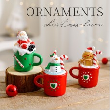 Christmas Gift Creative Santa Claus Resin Decoration Ornament