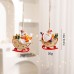 Christmas Resin Santa Claus Snowman Small Hanging Ornament Decoration Set Christmas Resin Santa Claus Snowman Small Hanging Ornament Decoration Set