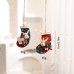 Christmas Resin Santa Claus Snowman Small Hanging Ornament Decoration Set Christmas Resin Santa Claus Snowman Small Hanging Ornament Decoration Set