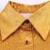 Collar short sleeved single breasted shirt solid color dress for women