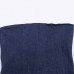 Strapless collar sleeveless asymmetrical denim dress for women