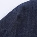 V-neck long sleeved single breasted denim dress for women