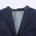 V-neck long sleeved single breasted denim dress for women