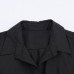 Collar long sleeved single breasted shirt dress for women
