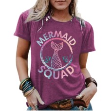 Printed short sleeved mermaid Printed short sleeved mermaid