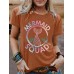 Printed short sleeved mermaid