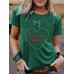 Short sleeved heart-shaped letters