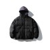 False Two-Piece Hooded Cotton Coat Unisex Loose Casual Cotton Jacket