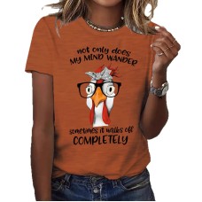Short sleeved chicken pattern print Short sleeved chicken pattern print