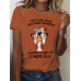 Short sleeved chicken pattern print