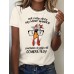 Short sleeved chicken pattern print