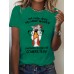 Short sleeved chicken pattern print