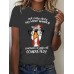 Short sleeved chicken pattern print