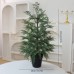 Faux Cedar Tabletop Christmas Tree Decor 70/90CM Indoor Outdoor Holiday Decoration
